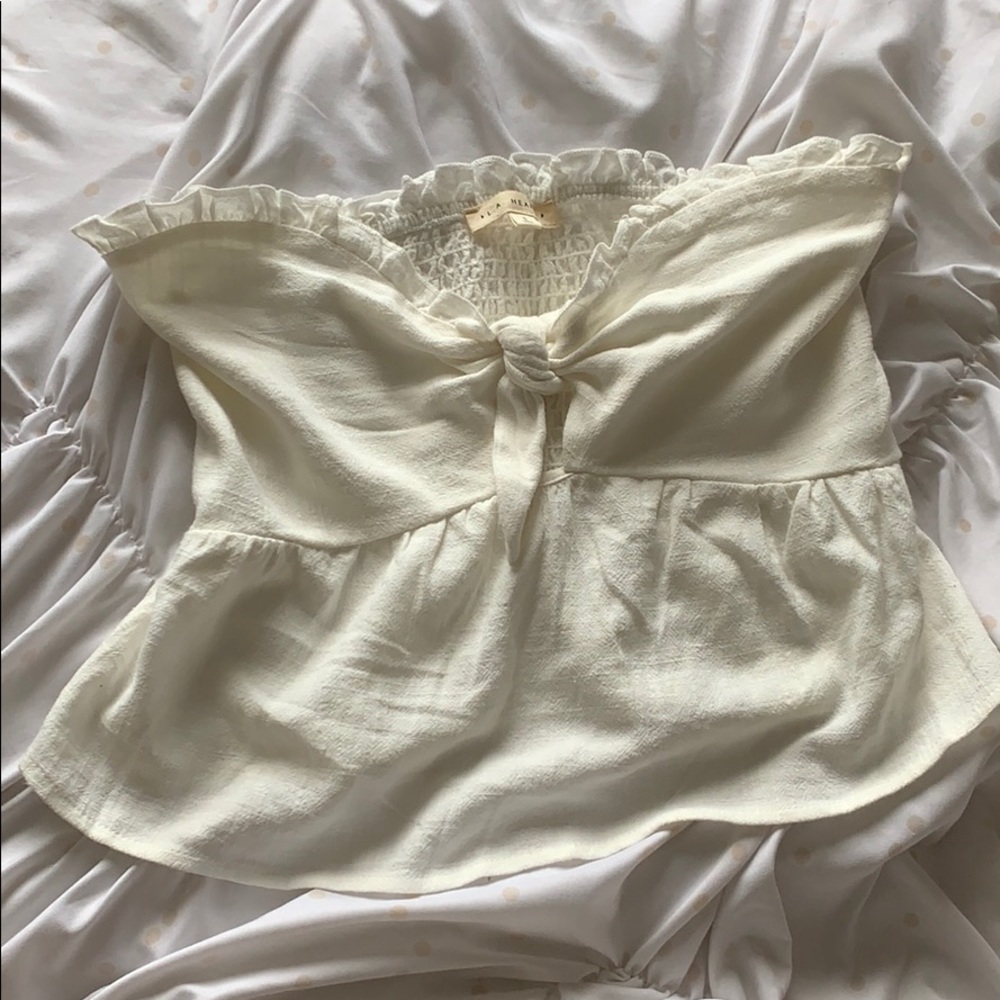 White/Crème Off the shoulder top